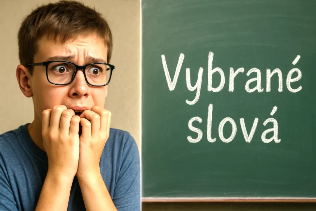 diktát na vybrané slová