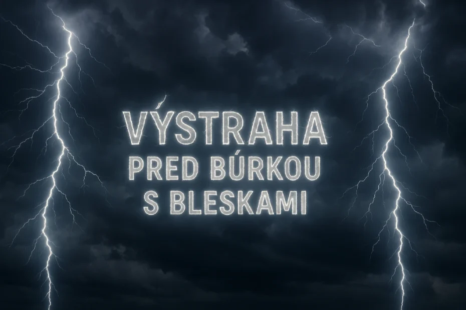 výstraha pred búrkou s bleskami