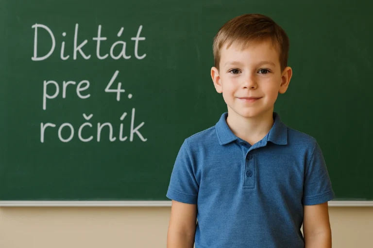 diktát pre 4. ročník