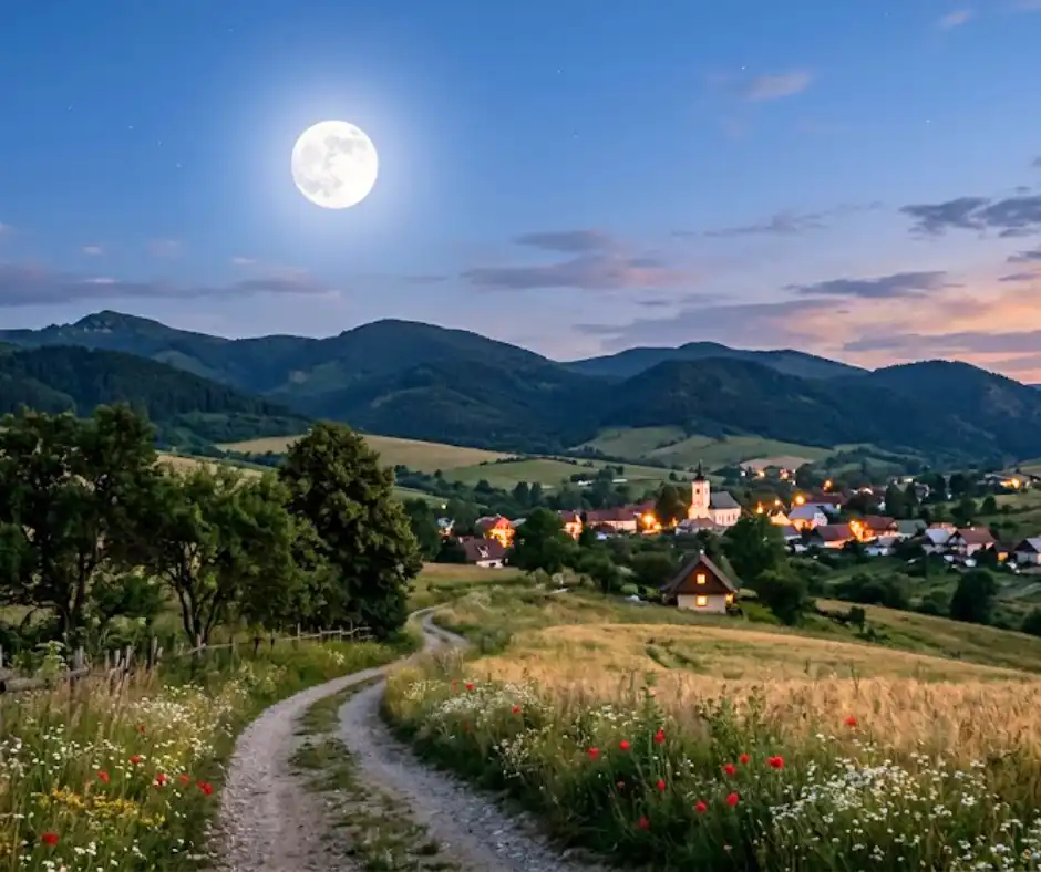 diktát mesiac nad krajinkou