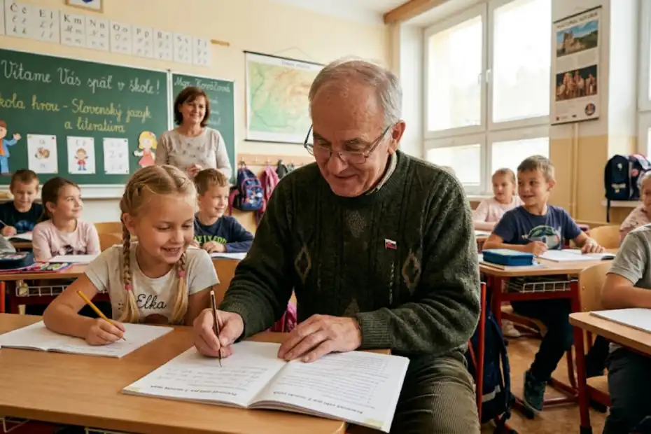Pohoreli by ste na základnej škole? Tento kvíz preverí, či vám v hlave po toľkých rokoch niečo zostalo 2 kvíz zo základnej školy 186 senior sediaci v laviciach základnej školy s práčikmi